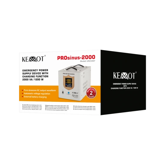 Záložní zdroj Kemot PROsinus 1200W 12V/230V URZ3407