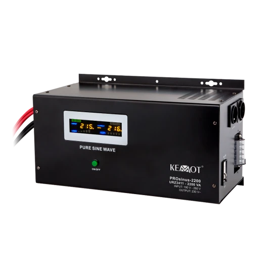 Záložní zdroj Kemot PROsinus 1600W 2200VA 12V/230V závěsný URZ3411